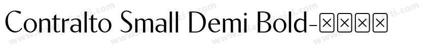 Contralto Small Demi Bold字体转换